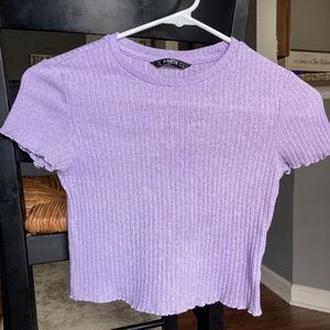 Purple crop top,size xs , from shein